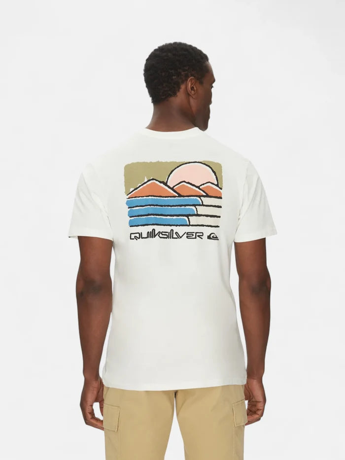 Remera Quiksilver EVO Future Islands Blanco