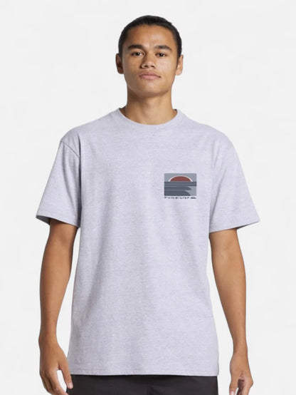 Remera Quiksilver Incoming Vig Gris Claro