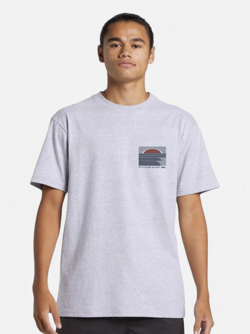 Remera Quiksilver Incoming Vig Gris Claro