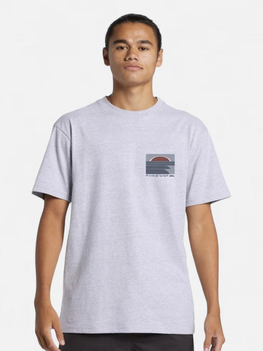 Remera Quiksilver Incoming Vig Gris Claro