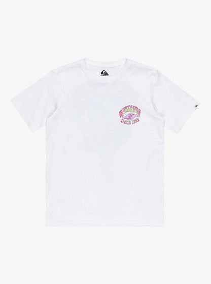 Remera Quiksilver Niño Ev Times Up Blanco