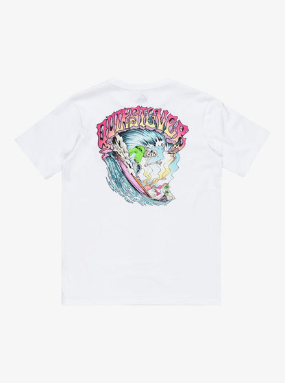 Remera Quiksilver Niño Ev Times Up Blanco