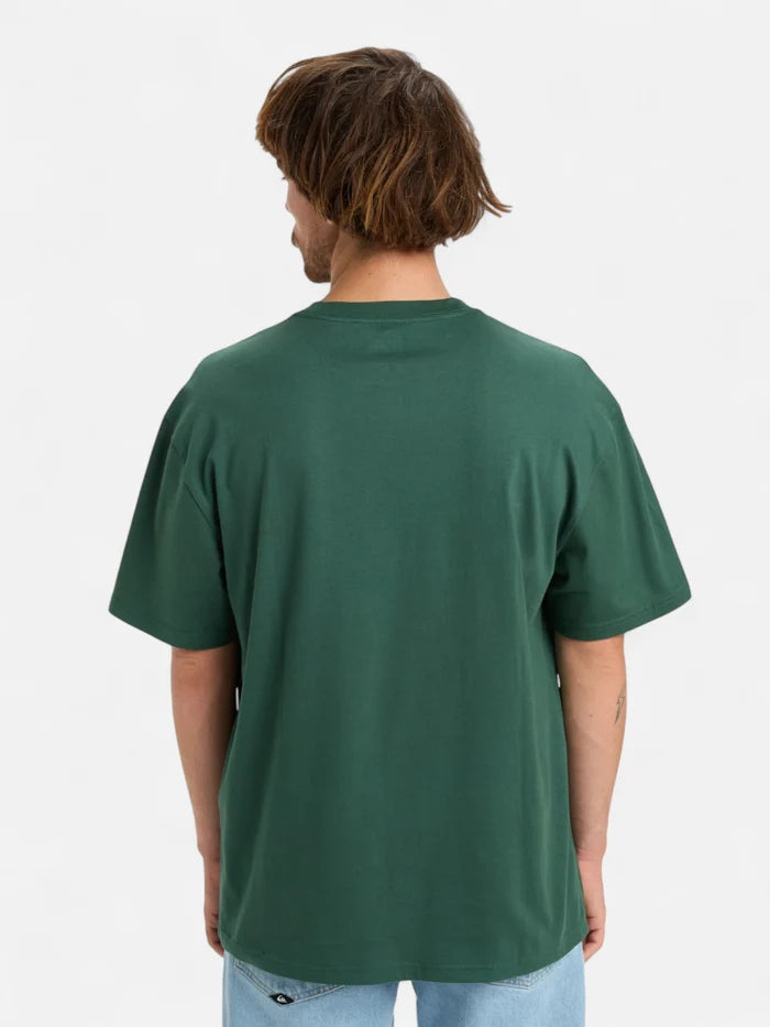 Remera Quiksilver QS Cliquer Logo DNA Verde