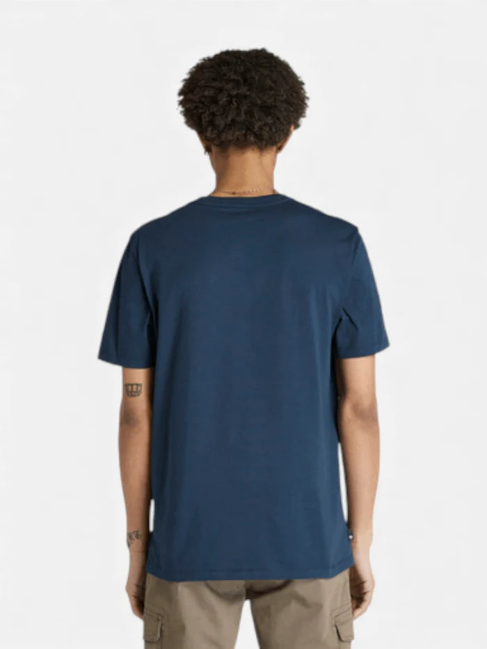 Remera Timberland Logo Graphic Azul Naranja