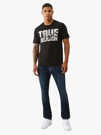 Remera True Religion Overlap Buddha Tee Negro