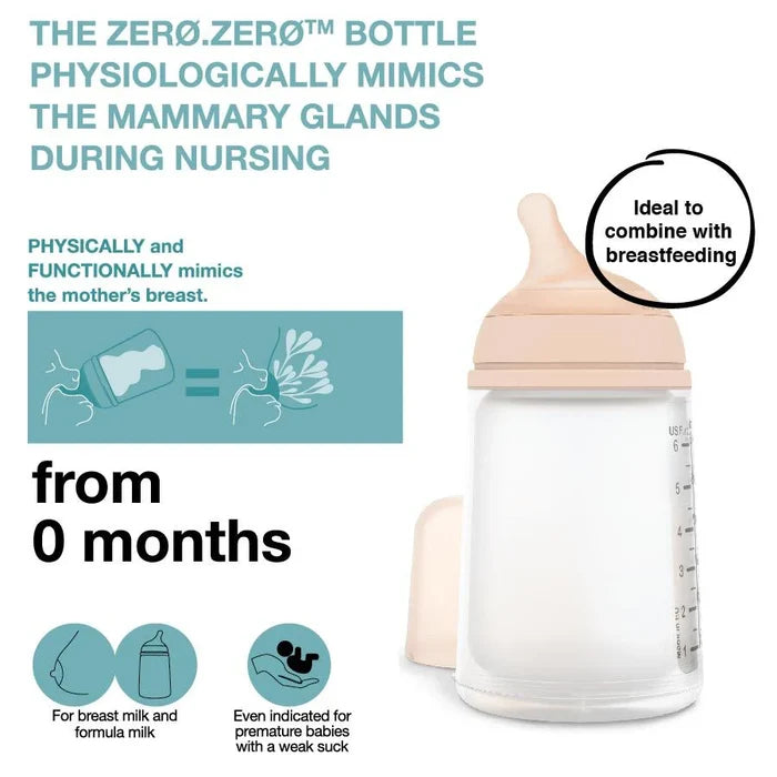 Suavinex Zero Zero Anti-colic Breastfeeding Bottle 270ml