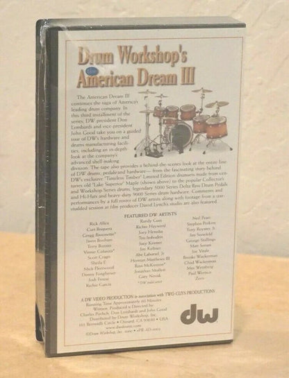 The American Dream Part III DW Drum Workshop VHS Documentary