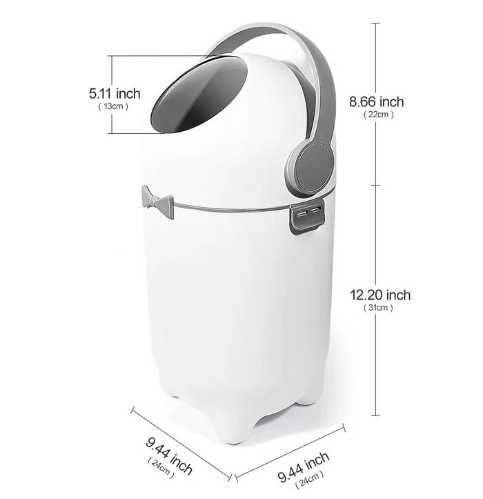 The Kiddie Concept Baby Diaper Pail Trash Bin