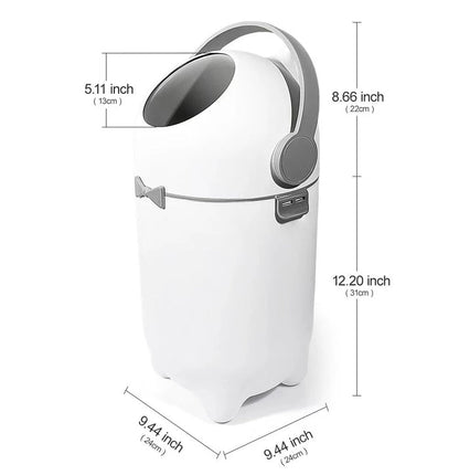 The Kiddie Concept Baby Diaper Pail Trash Bin