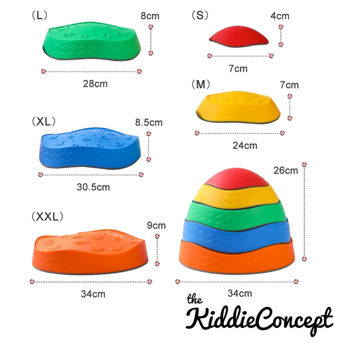 The Kiddie Concept Balancing Stepping Stones