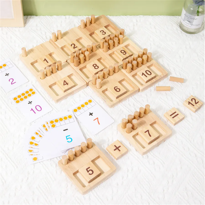 The Kiddie Concept Counting Pegs Math Toy Set
