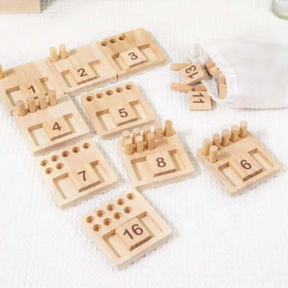 The Kiddie Concept Counting Pegs Math Toy Set