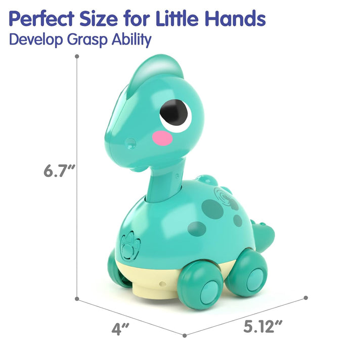 The Kiddie Concept Dinosaur Crawling Musical and Interactive Baby Toy