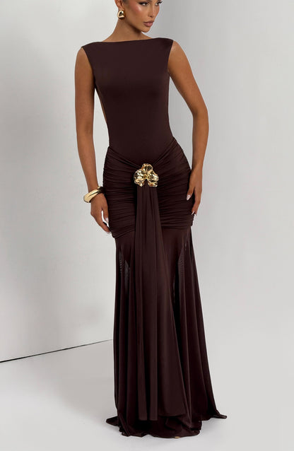 Tori Bodysuit - Plum Brown