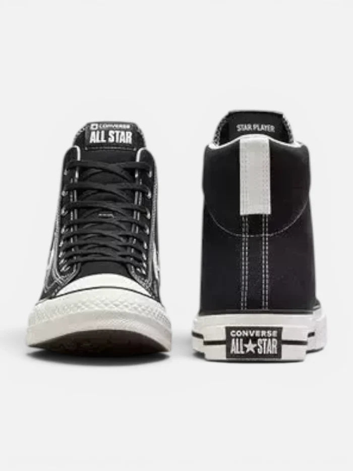 Zapatillas Converse Star Player 76 Hi Negro Blanco