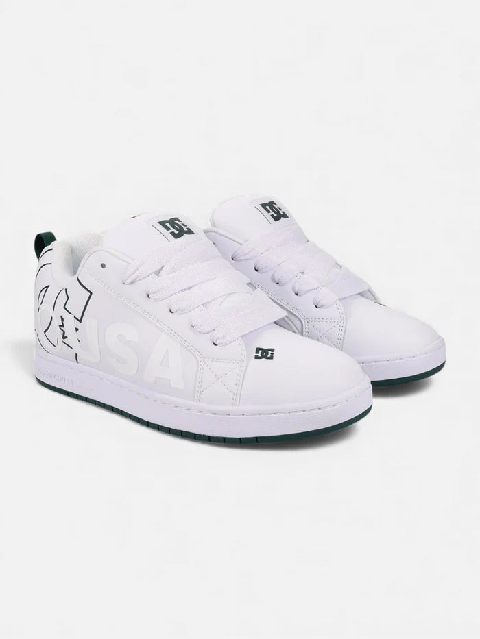 Zapatillas DC Court Graffik Blanco Verde