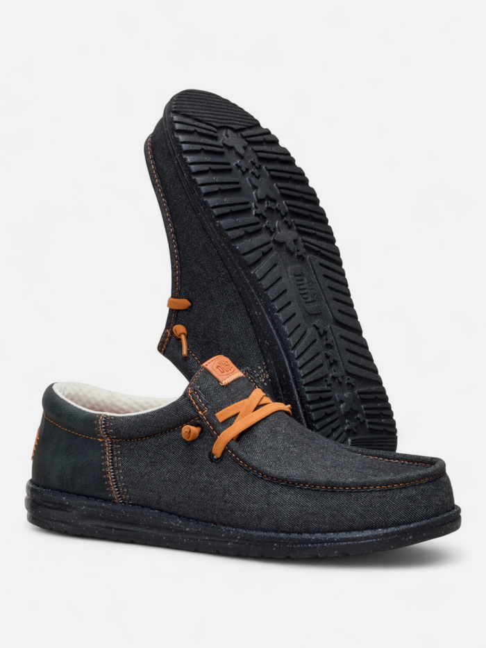 Zapatos Hey Dude Wally Funk Denim Gris