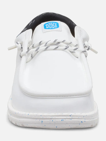 Zapatos Hey Dude Wally Funk Jersey Jacquard Blanco Negro Azul