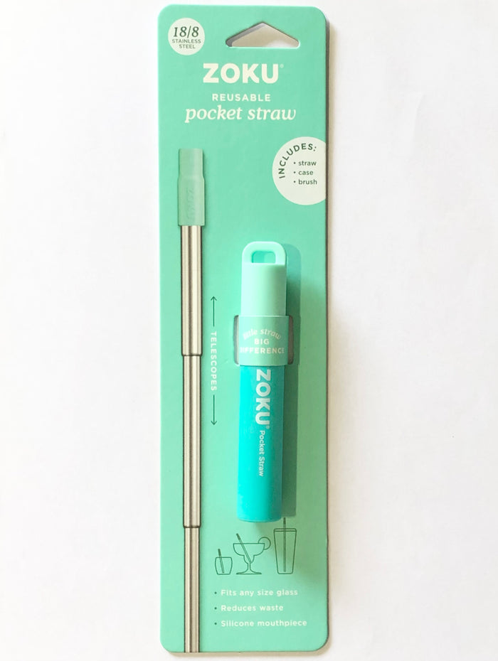 ZOKU Stainless Steel Pocket Straw